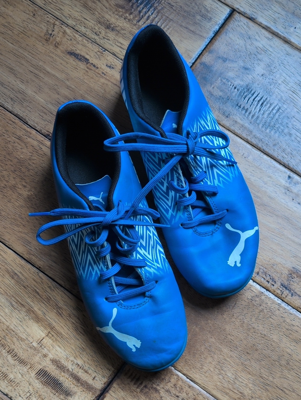 Puma Blue Indoor Soccer Shoes/ Cleats Youth Mens